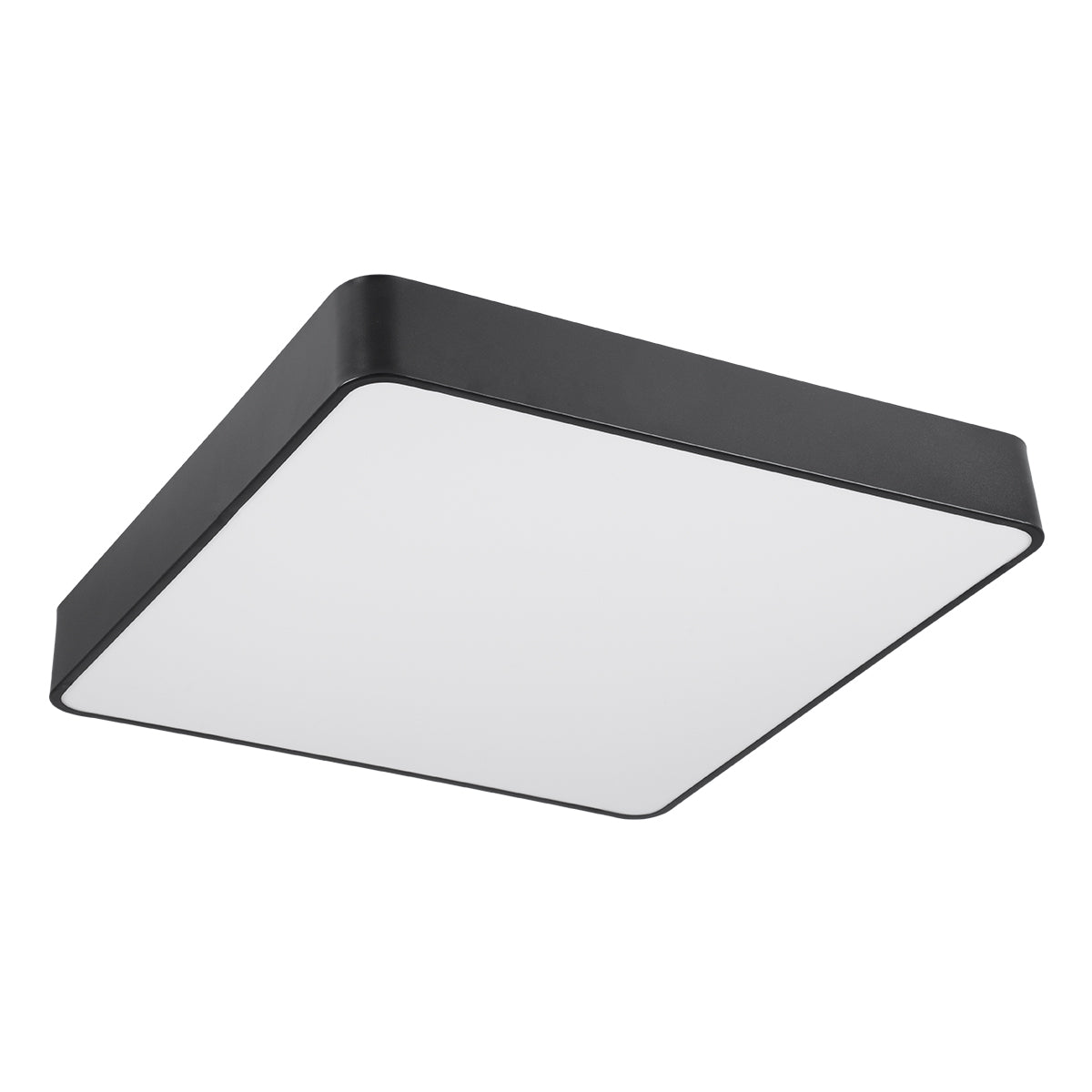 GLOBOSTAR® KAMALA 61208 Μοντέρνο Κρεμαστό Φωτιστικό Οροφής LED 75W 8625lm 120° AC 220-240V IP20 Ρυθμιζόμενο Λευκό CCT με Χειριστήριο από 2700K έως 6000K Dimmable - Lumileds SMD Chip - Μαύρο Ματ - Μ60 x Π60 x Υ8cm - 3 Χρόνια Εγγύηση