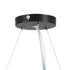 GLOBOSTAR® KAMALA 61208 Μοντέρνο Κρεμαστό Φωτιστικό Οροφής LED 75W 8625lm 120° AC 220-240V IP20 Ρυθμιζόμενο Λευκό CCT με Χειριστήριο από 2700K έως 6000K Dimmable - Lumileds SMD Chip - Μαύρο Ματ - Μ60 x Π60 x Υ8cm - 3 Χρόνια Εγγύηση