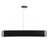 GLOBOSTAR® KAMALA 61208 Μοντέρνο Κρεμαστό Φωτιστικό Οροφής LED 75W 8625lm 120° AC 220-240V IP20 Ρυθμιζόμενο Λευκό CCT με Χειριστήριο από 2700K έως 6000K Dimmable - Lumileds SMD Chip - Μαύρο Ματ - Μ60 x Π60 x Υ8cm - 3 Χρόνια Εγγύηση