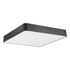 GLOBOSTAR® KAMALA 61208-S Μοντέρνο Φωτιστικό Οροφής LED 75W 8625lm 120° AC 220-240V IP20 Ρυθμιζόμενο Λευκό CCT με Χειριστήριο από 2700K έως 6000K Dimmable - Lumileds SMD Chip - Μαύρο Ματ - Μ60 x Π60 x Υ8cm - 3 Χρόνια Εγγύηση