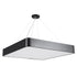 GLOBOSTAR® KAMALA 61208-S Μοντέρνο Φωτιστικό Οροφής LED 75W 8625lm 120° AC 220-240V IP20 Ρυθμιζόμενο Λευκό CCT με Χειριστήριο από 2700K έως 6000K Dimmable - Lumileds SMD Chip - Μαύρο Ματ - Μ60 x Π60 x Υ8cm - 3 Χρόνια Εγγύηση