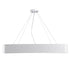 GLOBOSTAR® KAMALA 61209 Μοντέρνο Κρεμαστό Φωτιστικό Οροφής LED 75W 8625lm 120° AC 220-240V IP20 Ρυθμιζόμενο Λευκό CCT με Χειριστήριο από 2700K έως 6000K Dimmable - Lumileds SMD Chip - Λευκό Ματ - Μ60 x Π60 x Υ8cm - 3 Χρόνια Εγγύηση