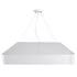 GLOBOSTAR® KAMALA 61209 Μοντέρνο Κρεμαστό Φωτιστικό Οροφής LED 75W 8625lm 120° AC 220-240V IP20 Ρυθμιζόμενο Λευκό CCT με Χειριστήριο από 2700K έως 6000K Dimmable - Lumileds SMD Chip - Λευκό Ματ - Μ60 x Π60 x Υ8cm - 3 Χρόνια Εγγύηση
