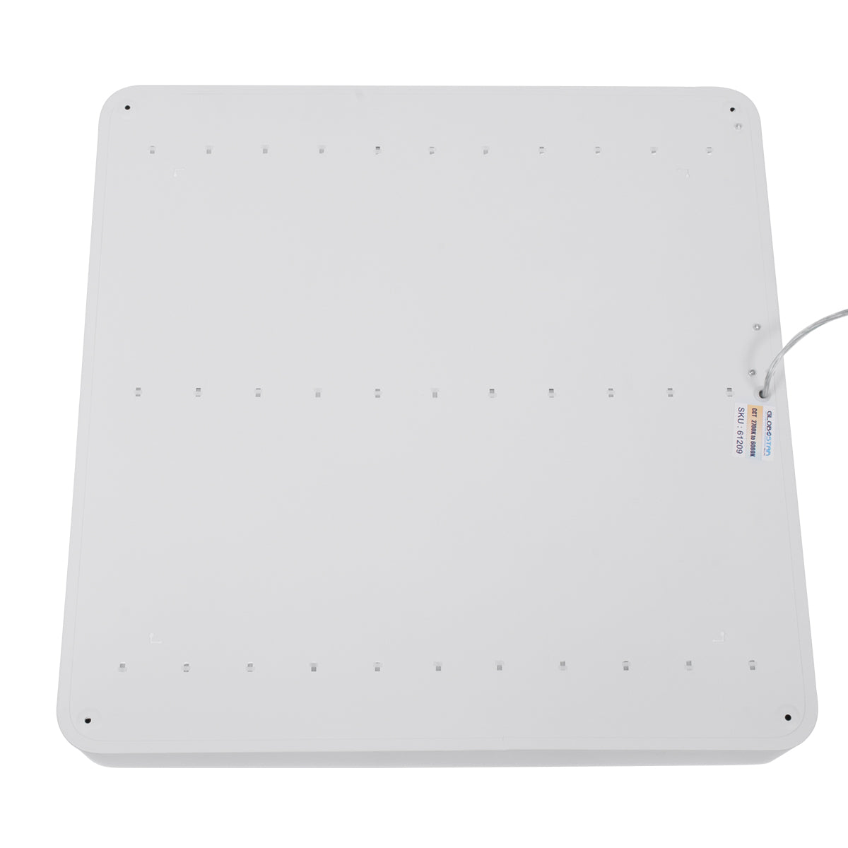 GLOBOSTAR® KAMALA 61209-S Μοντέρνο Φωτιστικό Οροφής LED 75W 8625lm 120° AC 220-240V IP20 Ρυθμιζόμενο Λευκό CCT με Χειριστήριο από 2700K έως 6000K Dimmable - Lumileds SMD Chip - Λευκό Ματ - Μ60 x Π60 x Υ8cm - 3 Χρόνια Εγγύηση