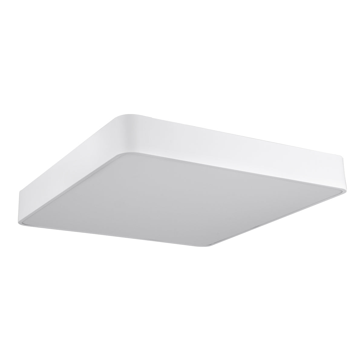GLOBOSTAR® KAMALA 61209-S Μοντέρνο Φωτιστικό Οροφής LED 75W 8625lm 120° AC 220-240V IP20 Ρυθμιζόμενο Λευκό CCT με Χειριστήριο από 2700K έως 6000K Dimmable - Lumileds SMD Chip - Λευκό Ματ - Μ60 x Π60 x Υ8cm - 3 Χρόνια Εγγύηση