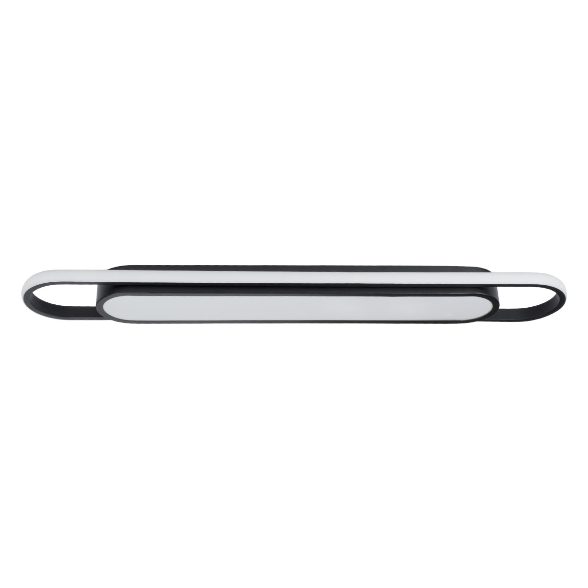 GloboStar® IGOR 61218 Φωτιστικό Οροφής Linear Design LED CCT 48W 5760lm 210° AC 220-240V - Εναλλαγή Φωτισμού μέσω Διακόπτη On/Off All In One Ψυχρό 6000k+Φυσικό 4500k+Θερμό 2700k Μ81 x Π13 x Υ4.5cm - Μαύρο - 3 Years Warranty - ledmania.gr