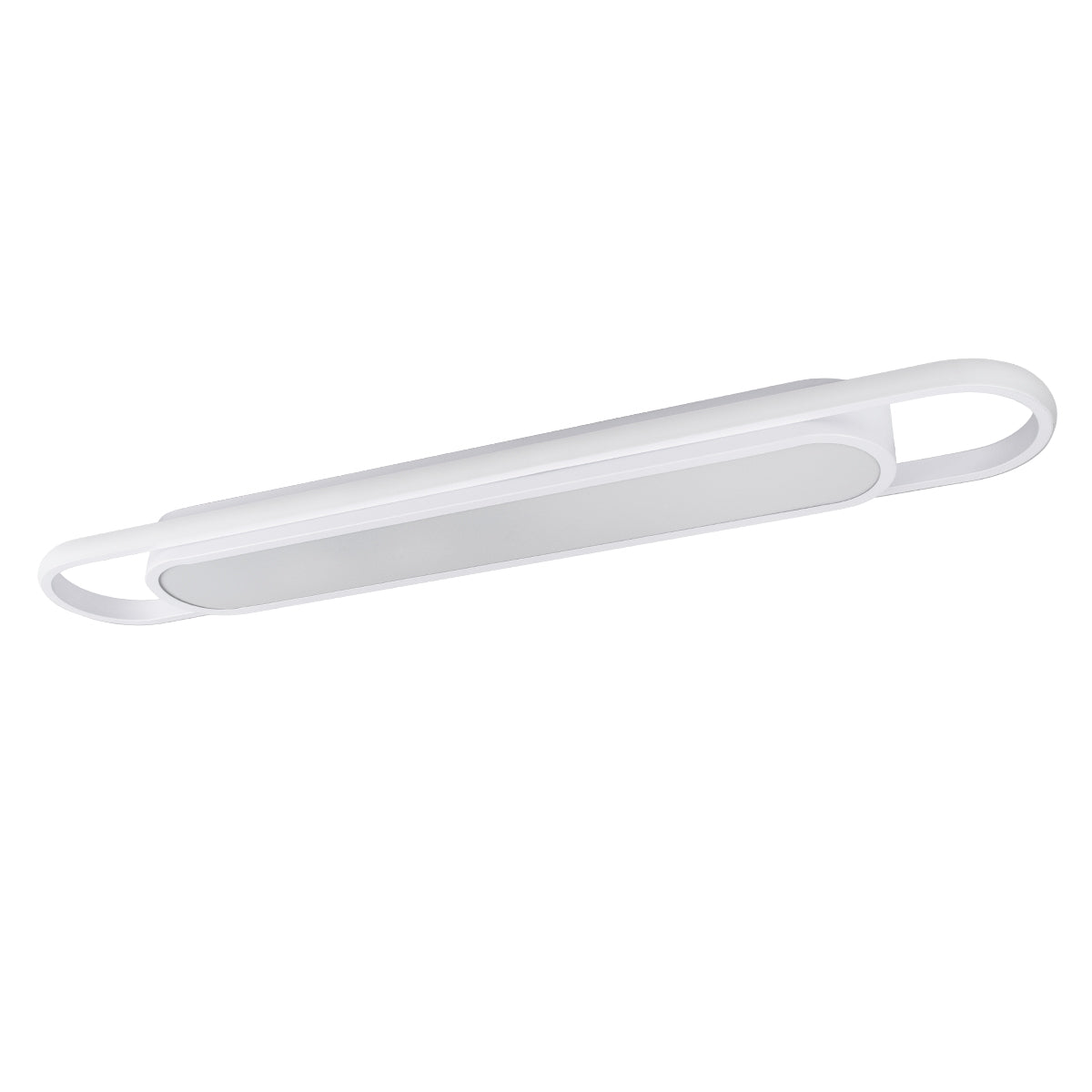 GLOBOSTAR® IGOR 61219 Μοντέρνο Φωτιστικό Οροφής LED 48W 5760lm 210° AC 220-240V IP20 Ρυθμιζόμενο Λευκό CCT με On/Off 2700K/4500K/6000K - Lumileds SMD Chip - Λευκό Ματ - Μ81 x Π13 x Υ4.5cm - 3 Χρόνια Εγγύηση