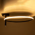 GLOBOSTAR® VERONA 61223 Μοντέρνο Φωτιστικό Οροφής LED 36W 4032lm 360° AC 220-240V IP20 Ρυθμιζόμενο Λευκό CCT με On/Off 2700K/4500K/6000K - Lumileds SMD Chip - Μαύρο Ματ - Μ60 x Π60 x Υ23cm - 3 Χρόνια Εγγύηση