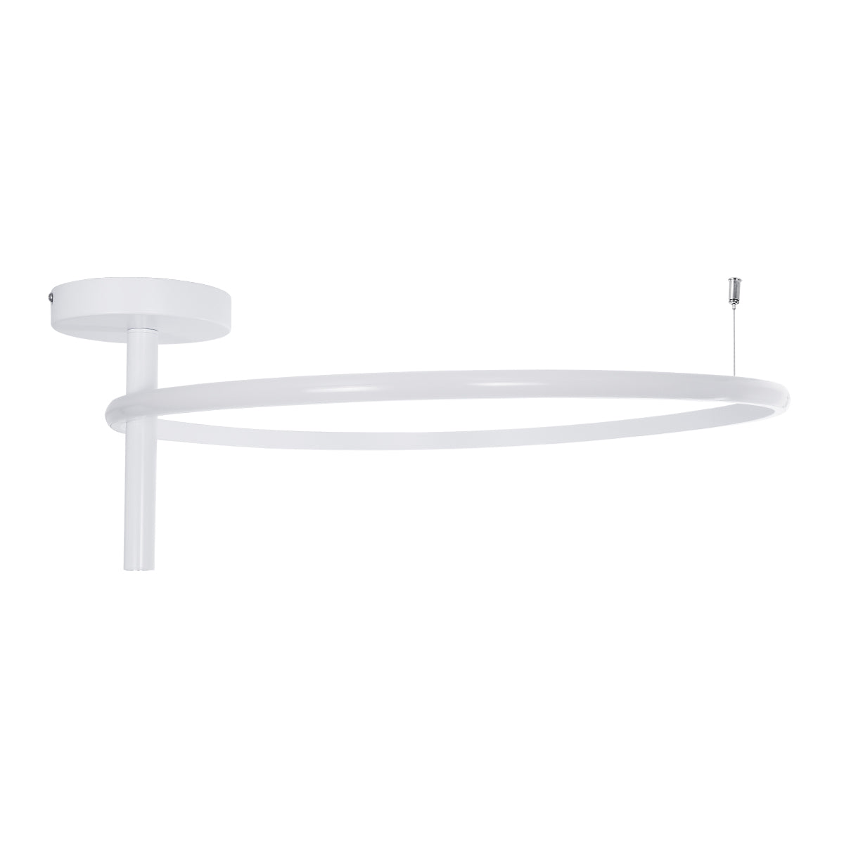 GloboStar® VERONA 61224 Φωτιστικό Οροφής Δαχτυλίδι-Κύκλος LED CCT 36W 4032lm 360° AC 220-240V - Εναλλαγή Φωτισμού μέσω Διακόπτη On/Off All In One Ψυχρό 6000k+Φυσικό 4500k+Θερμό 2700K Φ60 x Υ23cm - Λευκό - 3 Χρόνια Εγγύηση - ledmania.gr