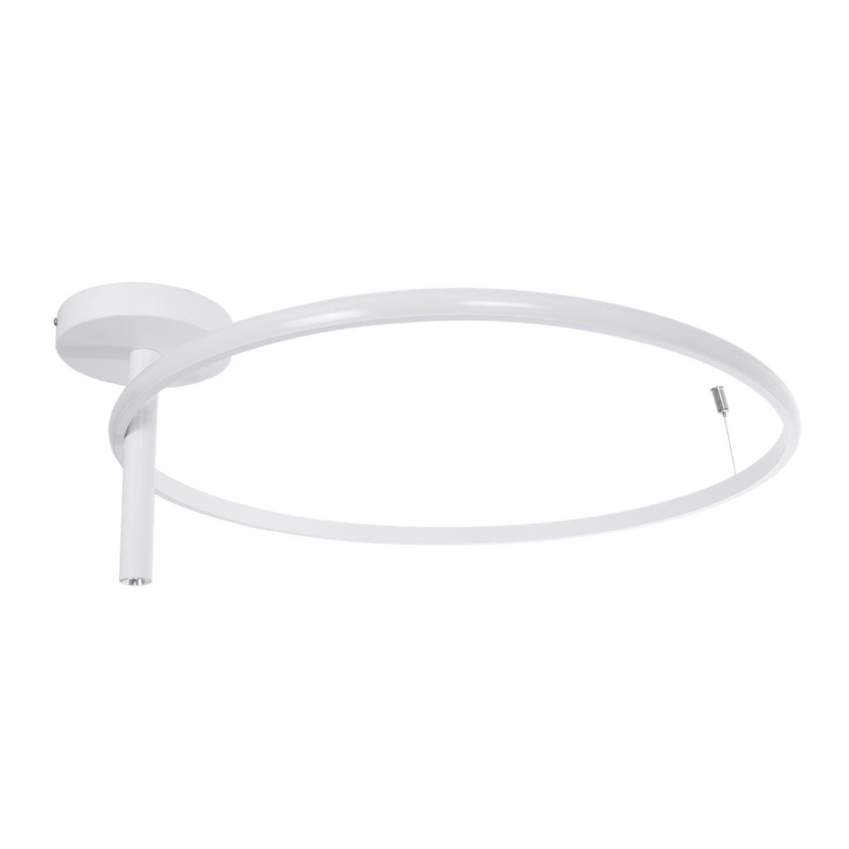 GloboStar® VERONA 61224 Φωτιστικό Οροφής Δαχτυλίδι-Κύκλος LED CCT 36W 4032lm 360° AC 220-240V - Εναλλαγή Φωτισμού μέσω Διακόπτη On/Off All In One Ψυχρό 6000k+Φυσικό 4500k+Θερμό 2700K Φ60 x Υ23cm - Λευκό - 3 Χρόνια Εγγύηση - ledmania.gr