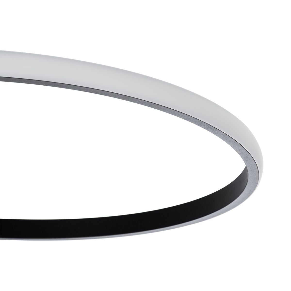 GLOBOSTAR® CIRCUO 61229 Μοντέρνο Φωτιστικό Οροφής LED 75W 8400lm 360° AC 220-240V IP20 Ρυθμιζόμενο Λευκό CCT με Χειριστήριο από 2700K έως 6000K Dimmable - Lumileds SMD Chip - Μαύρο Ματ - Μ53 x Π42.5 x Υ9cm - 3 Χρόνια Εγγύηση
