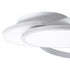 GLOBOSTAR® CIRCUO 61230 Μοντέρνο Φωτιστικό Οροφής LED 75W 8400lm 360° AC 220-240V IP20 Ρυθμιζόμενο Λευκό CCT με Χειριστήριο από 2700K έως 6000K Dimmable - Lumileds SMD Chip - Λευκό Ματ - Μ53 x Π42.5 x Υ9cm - 3 Χρόνια Εγγύηση