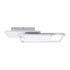 GLOBOSTAR® SQUARO 61232 Μοντέρνο Φωτιστικό Οροφής LED 75W 8400lm 360° AC 220-240V IP20 Ρυθμιζόμενο Λευκό CCT με Χειριστήριο από 2700K έως 6000K Dimmable - Lumileds SMD Chip - Λευκό Ματ - Μ48.5 x Π51 x Υ9cm - 3 Χρόνια Εγγύηση