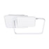 GLOBOSTAR® SQUARO 61232 Μοντέρνο Φωτιστικό Οροφής LED 75W 8400lm 360° AC 220-240V IP20 Ρυθμιζόμενο Λευκό CCT με Χειριστήριο από 2700K έως 6000K Dimmable - Lumileds SMD Chip - Λευκό Ματ - Μ48.5 x Π51 x Υ9cm - 3 Χρόνια Εγγύηση