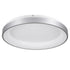 GloboStar® SALEM 61238 Πλαφονιέρα Οροφής Δαχτυλίδι-Κύκλος LED CCT 105W 12075lm 120° AC 220-240V - Εναλλαγή Φωτισμού μέσω Τηλεχειριστηρίου All In One Ψυχρό 6000k+Φυσικό 4500k+Θερμό 2700k Dimmable Φ60cm - Ασημί - 3 Years Warranty - ledmania.gr