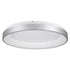 GloboStar® SALEM 61238 Πλαφονιέρα Οροφής Δαχτυλίδι-Κύκλος LED CCT 105W 12075lm 120° AC 220-240V - Εναλλαγή Φωτισμού μέσω Τηλεχειριστηρίου All In One Ψυχρό 6000k+Φυσικό 4500k+Θερμό 2700k Dimmable Φ60cm - Ασημί - 3 Years Warranty - ledmania.gr