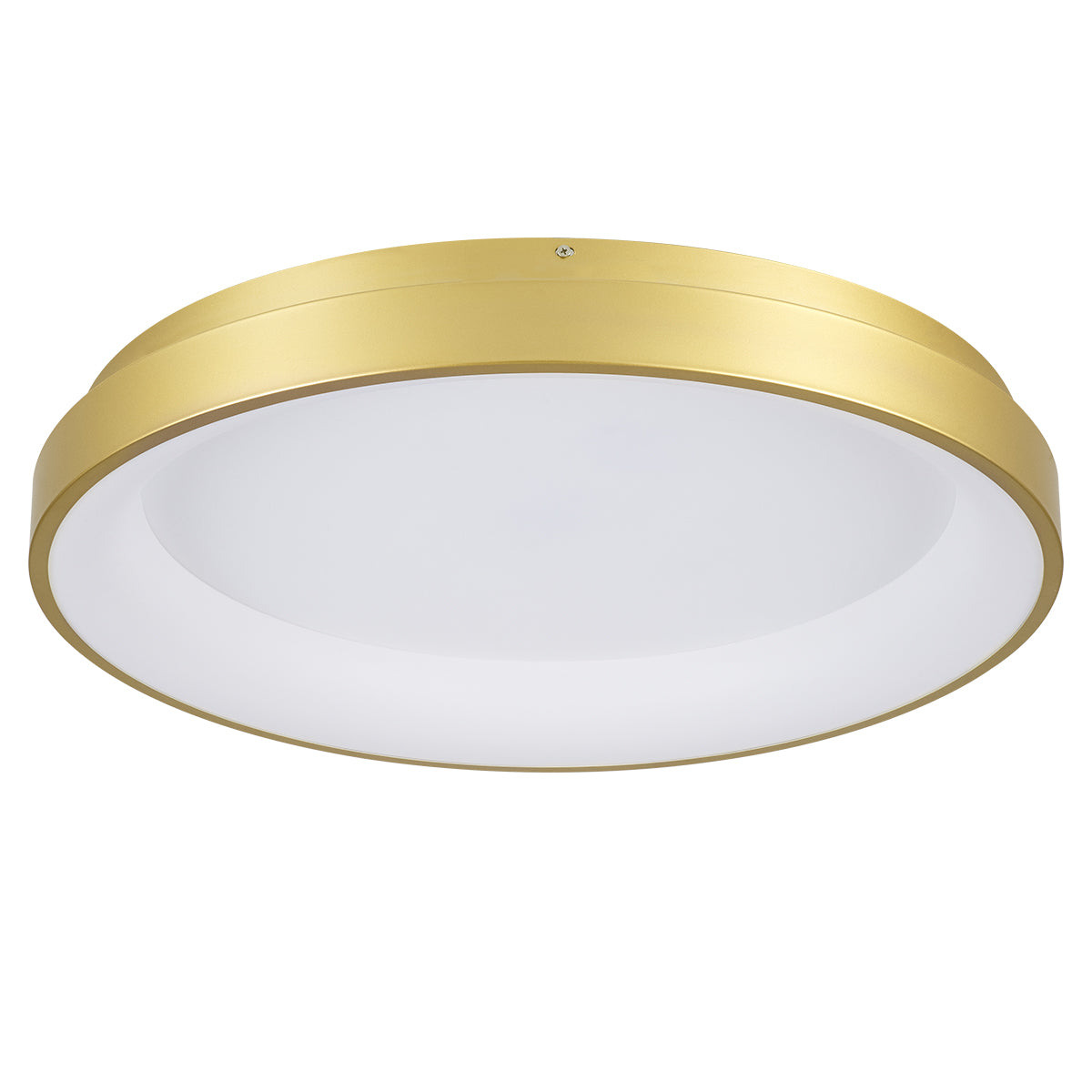 GloboStar® SALEM 61239 Πλαφονιέρα Οροφής Δαχτυλίδι-Κύκλος LED CCT 105W 12075lm 120° AC 220-240V - Εναλλαγή Φωτισμού μέσω Τηλεχειριστηρίου All In One Ψυχρό 6000k+Φυσικό 4500k+Θερμό 2700k Dimmable Φ60cm - Χρυσό Σαμπανιζέ - 3 Years Warranty - ledmania.gr