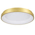 GloboStar® SALEM 61239 Πλαφονιέρα Οροφής Δαχτυλίδι-Κύκλος LED CCT 105W 12075lm 120° AC 220-240V - Εναλλαγή Φωτισμού μέσω Τηλεχειριστηρίου All In One Ψυχρό 6000k+Φυσικό 4500k+Θερμό 2700k Dimmable Φ60cm - Χρυσό Σαμπανιζέ - 3 Years Warranty - ledmania.gr