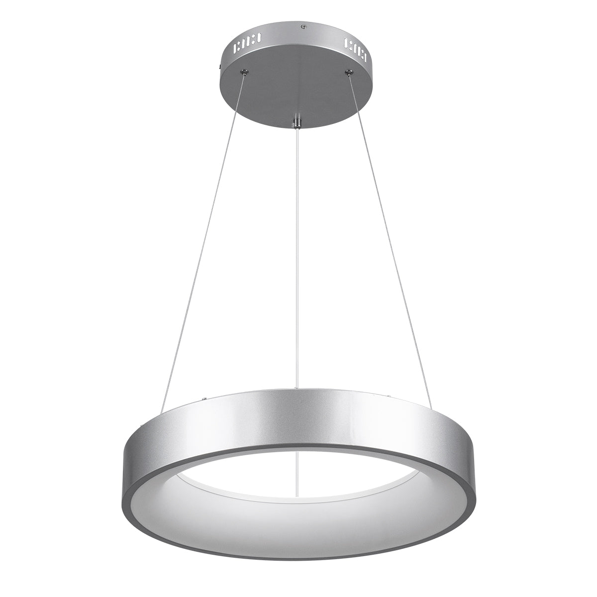 GLOBOSTAR® SALEM 61242 Μοντέρνο Κρεμαστό Φωτιστικό Οροφής LED 75W 8625lm 120° AC 220-240V IP20 Ρυθμιζόμενο Λευκό CCT με Χειριστήριο από 2700K έως 6000K Dimmable - Lumileds SMD Chip - Γκρι - Μ45 x Π45 x Υ7cm - 3 Χρόνια Εγγύηση - ledmania.gr