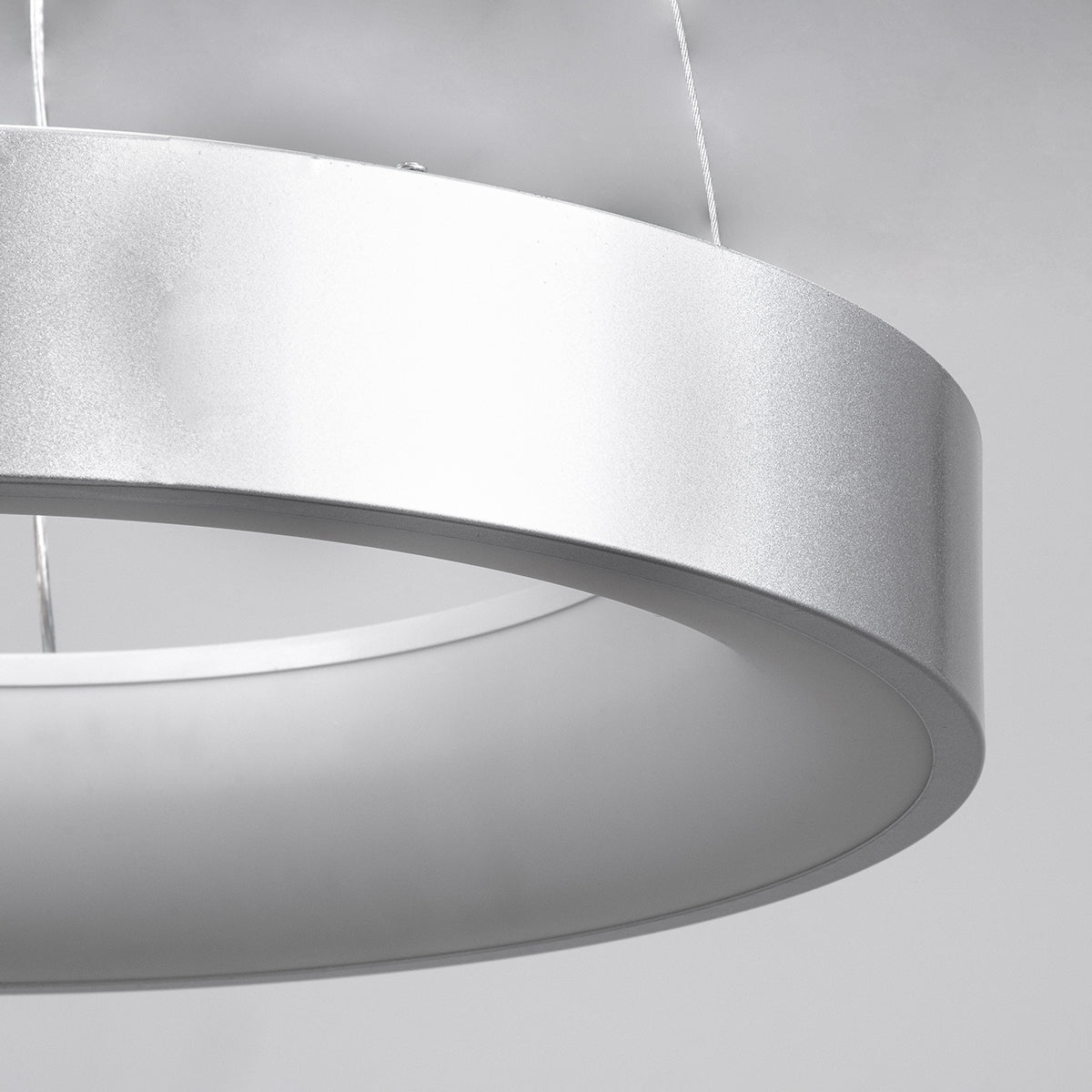GLOBOSTAR® SALEM 61242 Μοντέρνο Κρεμαστό Φωτιστικό Οροφής LED 75W 8625lm 120° AC 220-240V IP20 Ρυθμιζόμενο Λευκό CCT με Χειριστήριο από 2700K έως 6000K Dimmable - Lumileds SMD Chip - Γκρι - Μ45 x Π45 x Υ7cm - 3 Χρόνια Εγγύηση - ledmania.gr