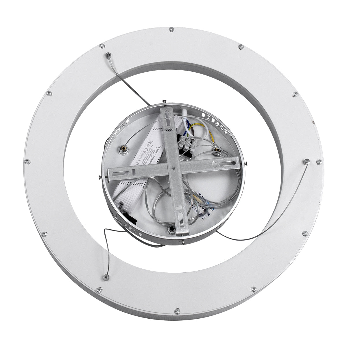 GLOBOSTAR® SALEM 61242 Μοντέρνο Κρεμαστό Φωτιστικό Οροφής LED 75W 8625lm 120° AC 220-240V IP20 Ρυθμιζόμενο Λευκό CCT με Χειριστήριο από 2700K έως 6000K Dimmable - Lumileds SMD Chip - Γκρι - Μ45 x Π45 x Υ7cm - 3 Χρόνια Εγγύηση - ledmania.gr