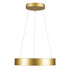 GLOBOSTAR® SALEM 61243 Μοντέρνο Κρεμαστό Φωτιστικό Οροφής LED 75W 8625lm 120° AC 220-240V IP20 Ρυθμιζόμενο Λευκό CCT με Χειριστήριο από 2700K έως 6000K Dimmable - Lumileds SMD Chip - Χρυσό - Μ45 x Π45 x Υ7cm - 3 Χρόνια Εγγύηση - ledmania.gr
