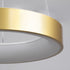 GLOBOSTAR® SALEM 61243 Μοντέρνο Κρεμαστό Φωτιστικό Οροφής LED 75W 8625lm 120° AC 220-240V IP20 Ρυθμιζόμενο Λευκό CCT με Χειριστήριο από 2700K έως 6000K Dimmable - Lumileds SMD Chip - Χρυσό - Μ45 x Π45 x Υ7cm - 3 Χρόνια Εγγύηση - ledmania.gr