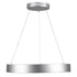 GloboStar® SALEM 61246 Κρεμαστή Πλαφονιέρα Οροφής Δαχτυλίδι-Κύκλος LED CCT 105W 12075lm 120° AC 220-240V - Εναλλαγή Φωτισμού μέσω Τηλεχειριστηρίου All In One Ψυχρό 6000k+Φυσικό 4500k+Θερμό 2700k Dimmable Φ60cm - Ασημί - 3 Years Warranty - ledmania.gr