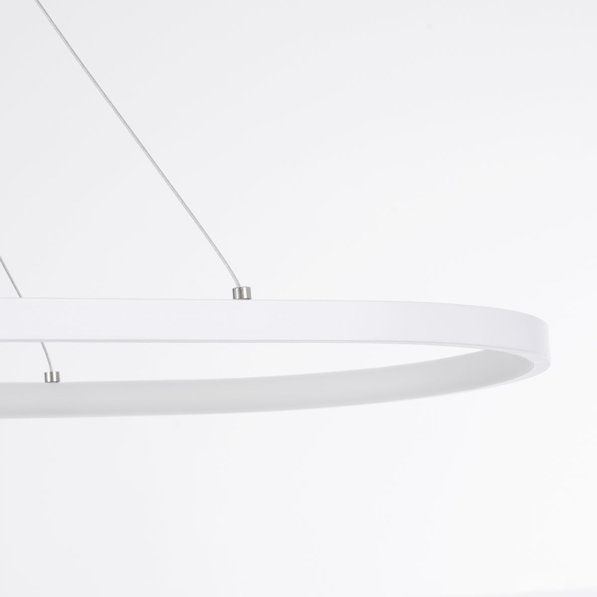 GLOBOSTAR® BOLIVAR 61272 Μοντέρνο Κρεμαστό Φωτιστικό Οροφής LED 54W 6210lm 360° AC 220-240V IP20 Ρυθμιζόμενο Λευκό CCT με Χειριστήριο από 2700K έως 6000K Dimmable - Lumileds SMD Chip - Λευκό Ματ - Μ120 x Π30 x Υ2cm - 3 Χρόνια Εγγύηση - ledmania.gr