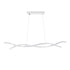 GLOBOSTAR® MORALES 61276 Μοντέρνο Κρεμαστό Φωτιστικό Οροφής LED 54W 6048lm 300° AC 220-240V IP20 Ρυθμιζόμενο Λευκό CCT με Χειριστήριο από 2700K έως 6000K Dimmable - Lumileds SMD Chip - Λευκό Ματ - Μ90 x Π14 x Υ14cm - 3 Χρόνια Εγγύηση - ledmania.gr
