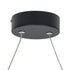 GLOBOSTAR® ROME 61294 Μοντέρνο Κρεμαστό Φωτιστικό Οροφής LED 24W 2640lm 200° AC 220-240V IP20 Ρυθμιζόμενο Λευκό CCT με On/Off 2700K/4500K/6000K - Lumileds SMD Chip - Μαύρο Ματ - Μ65.5 x Π4 x Υ33cm - 3 Χρόνια Εγγύηση - ledmania.gr