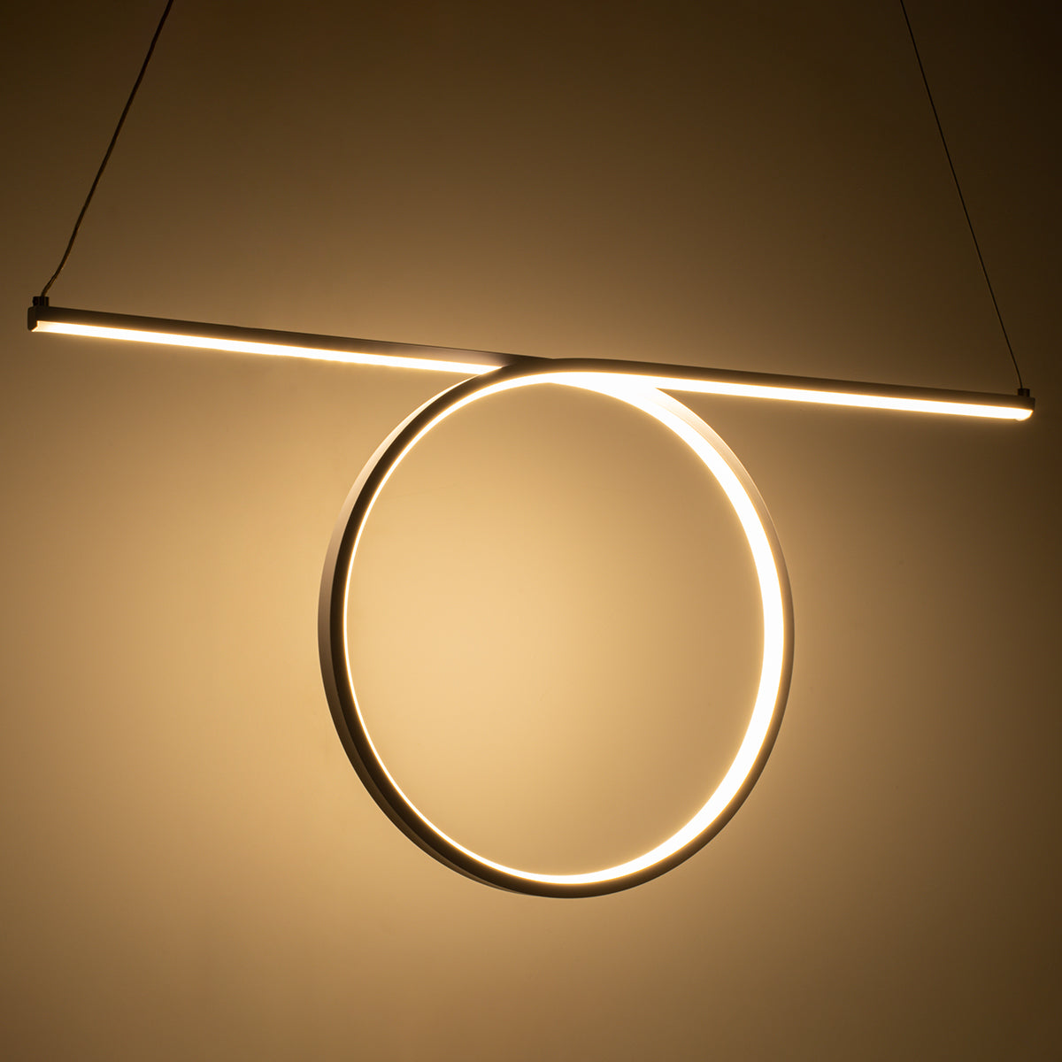 GLOBOSTAR® ROME 61295 Μοντέρνο Κρεμαστό Φωτιστικό Οροφής LED 24W 2640lm 200° AC 220-240V IP20 Ρυθμιζόμενο Λευκό CCT με On/Off 2700K/4500K/6000K - Lumileds SMD Chip - Λευκό Ματ - Μ65.5 x Π4 x Υ33cm - 3 Χρόνια Εγγύηση - ledmania.gr