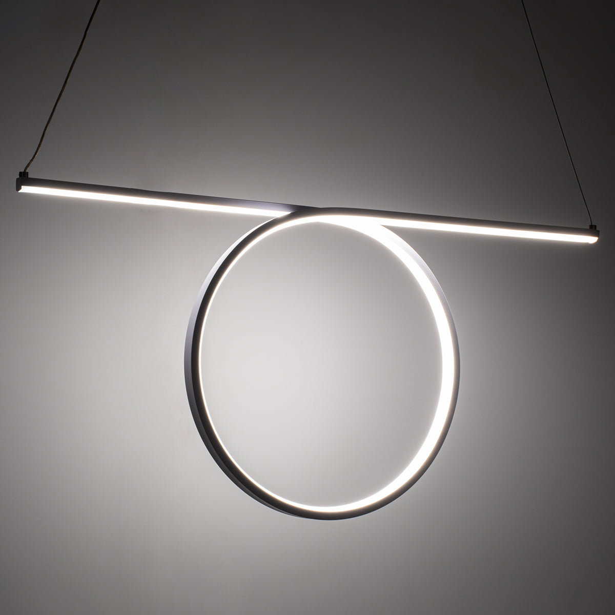 GLOBOSTAR® ROME 61295 Μοντέρνο Κρεμαστό Φωτιστικό Οροφής LED 24W 2640lm 200° AC 220-240V IP20 Ρυθμιζόμενο Λευκό CCT με On/Off 2700K/4500K/6000K - Lumileds SMD Chip - Λευκό Ματ - Μ65.5 x Π4 x Υ33cm - 3 Χρόνια Εγγύηση - ledmania.gr