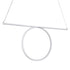 GLOBOSTAR® ROME 61295 Μοντέρνο Κρεμαστό Φωτιστικό Οροφής LED 24W 2640lm 200° AC 220-240V IP20 Ρυθμιζόμενο Λευκό CCT με On/Off 2700K/4500K/6000K - Lumileds SMD Chip - Λευκό Ματ - Μ65.5 x Π4 x Υ33cm - 3 Χρόνια Εγγύηση - ledmania.gr