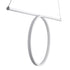 GLOBOSTAR® ROME 61295 Μοντέρνο Κρεμαστό Φωτιστικό Οροφής LED 24W 2640lm 200° AC 220-240V IP20 Ρυθμιζόμενο Λευκό CCT με On/Off 2700K/4500K/6000K - Lumileds SMD Chip - Λευκό Ματ - Μ65.5 x Π4 x Υ33cm - 3 Χρόνια Εγγύηση - ledmania.gr