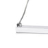 GLOBOSTAR® ROME 61295 Μοντέρνο Κρεμαστό Φωτιστικό Οροφής LED 24W 2640lm 200° AC 220-240V IP20 Ρυθμιζόμενο Λευκό CCT με On/Off 2700K/4500K/6000K - Lumileds SMD Chip - Λευκό Ματ - Μ65.5 x Π4 x Υ33cm - 3 Χρόνια Εγγύηση - ledmania.gr