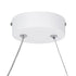 GLOBOSTAR® ROME 61295 Μοντέρνο Κρεμαστό Φωτιστικό Οροφής LED 24W 2640lm 200° AC 220-240V IP20 Ρυθμιζόμενο Λευκό CCT με On/Off 2700K/4500K/6000K - Lumileds SMD Chip - Λευκό Ματ - Μ65.5 x Π4 x Υ33cm - 3 Χρόνια Εγγύηση - ledmania.gr