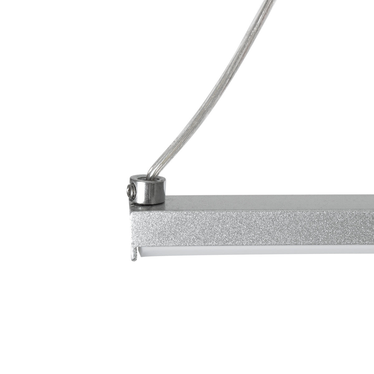 GLOBOSTAR® ROME 61296 Μοντέρνο Κρεμαστό Φωτιστικό Οροφής LED 24W 2640lm 200° AC 220-240V IP20 Ρυθμιζόμενο Λευκό CCT με On/Off 2700K/4500K/6000K - Lumileds SMD Chip - Νίκελ Βούρτσας - Μ65.5 x Π4 x Υ33cm - 3 Χρόνια Εγγύηση - ledmania.gr