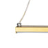 GLOBOSTAR® ROME 61297 Μοντέρνο Κρεμαστό Φωτιστικό Οροφής LED 24W 2640lm 200° AC 220-240V IP20 Ρυθμιζόμενο Λευκό CCT με On/Off 2700K/4500K/6000K - Lumileds SMD Chip - Χρυσό Βούρτσας - Μ65.5 x Π4 x Υ33cm - 3 Χρόνια Εγγύηση - ledmania.gr