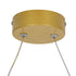 GLOBOSTAR® ROME 61297 Μοντέρνο Κρεμαστό Φωτιστικό Οροφής LED 24W 2640lm 200° AC 220-240V IP20 Ρυθμιζόμενο Λευκό CCT με On/Off 2700K/4500K/6000K - Lumileds SMD Chip - Χρυσό Βούρτσας - Μ65.5 x Π4 x Υ33cm - 3 Χρόνια Εγγύηση - ledmania.gr