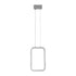 GLOBOSTAR® DEROBA 61300 Μοντέρνο Κρεμαστό Φωτιστικό Οροφής LED 12W 1320lm 360° AC 220-240V IP20 Ρυθμιζόμενο Λευκό CCT με On/Off 2700K/4500K/6000K - Lumileds SMD Chip - Νίκελ Βούρτσας - Μ16 x Π1.6 x Υ25.5cm - 3 Χρόνια Εγγύηση