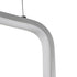 GLOBOSTAR® DEROBA 61300 Μοντέρνο Κρεμαστό Φωτιστικό Οροφής LED 12W 1320lm 360° AC 220-240V IP20 Ρυθμιζόμενο Λευκό CCT με On/Off 2700K/4500K/6000K - Lumileds SMD Chip - Νίκελ Βούρτσας - Μ16 x Π1.6 x Υ25.5cm - 3 Χρόνια Εγγύηση