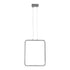 GLOBOSTAR® NEROBA 61304 Μοντέρνο Κρεμαστό Φωτιστικό Οροφής LED 18W 1980lm 360° AC 220-240V IP20 Ρυθμιζόμενο Λευκό CCT με On/Off 2700K/4500K/6000K - Lumileds SMD Chip - Νίκελ Βούρτσας - Μ29 x Π2 x Υ36cm - 3 Χρόνια Εγγύηση