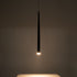 GloboStar® TEARS 61309 Κρεμαστό Φωτιστικό Οροφής Design LED CCT 3W 330lm 180° AC 220-240V - Εναλλαγή Φωτισμού μέσω Διακόπτη On/Off All In One Ψυχρό 6000k+Φυσικό 4500k+Θερμό 2700k Φ3.2 x Υ51.5cm - Μαύρο - 3 Years Warranty - ledmania.gr
