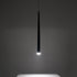 GloboStar® TEARS 61309 Κρεμαστό Φωτιστικό Οροφής Design LED CCT 3W 330lm 180° AC 220-240V - Εναλλαγή Φωτισμού μέσω Διακόπτη On/Off All In One Ψυχρό 6000k+Φυσικό 4500k+Θερμό 2700k Φ3.2 x Υ51.5cm - Μαύρο - 3 Years Warranty - ledmania.gr