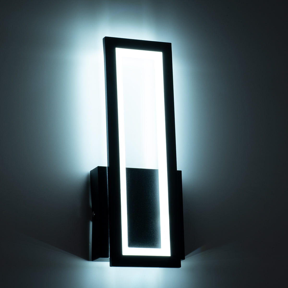 GloboStar® TIARA 61327 Φωτιστικό Τοίχου - Απλίκα Design LED CCT 12W 1440lm 360° AC 220-240V - Εναλλαγή Φωτισμού μέσω Διακόπτη On/Off All In One Ψυχρό 6000k+Φυσικό 4500k+Θερμό 2700k Μ12.5 x Π4 x Υ32cm - Μαύρο - 3 Years Warranty - ledmania.gr