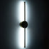 GLOBOSTAR® DIADEM 61329 Μοντέρνο Φωτιστικό Τοίχου - Απλίκα LED 9W 1080lm 120° AC 220-240V IP20 Ρυθμιζόμενο Λευκό CCT με On/Off 2700K/4500K/6000K - Lumileds SMD Chip - Μαύρο Ματ - Μ10 x Π4 x Υ60cm - 3 Χρόνια Εγγύηση - ledmania.gr