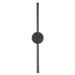 GLOBOSTAR® DIADEM 61329 Μοντέρνο Φωτιστικό Τοίχου - Απλίκα LED 9W 1080lm 120° AC 220-240V IP20 Ρυθμιζόμενο Λευκό CCT με On/Off 2700K/4500K/6000K - Lumileds SMD Chip - Μαύρο Ματ - Μ10 x Π4 x Υ60cm - 3 Χρόνια Εγγύηση - ledmania.gr