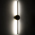 GLOBOSTAR® DIADEM 61329 Μοντέρνο Φωτιστικό Τοίχου - Απλίκα LED 9W 1080lm 120° AC 220-240V IP20 Ρυθμιζόμενο Λευκό CCT με On/Off 2700K/4500K/6000K - Lumileds SMD Chip - Μαύρο Ματ - Μ10 x Π4 x Υ60cm - 3 Χρόνια Εγγύηση - ledmania.gr