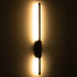 GloboStar® HARLEM 61332 Φωτιστικό Τοίχου - Απλίκα Design LED CCT 9W 1080lm 120° AC 220-240V - Εναλλαγή Φωτισμού μέσω Διακόπτη On/Off All In One Ψυχρό 6000k+Φυσικό 4500k+Θερμό 2700k Μ5 x Π4 x Υ60cm - Χρυσό - 3 Years Warranty - ledmania.gr